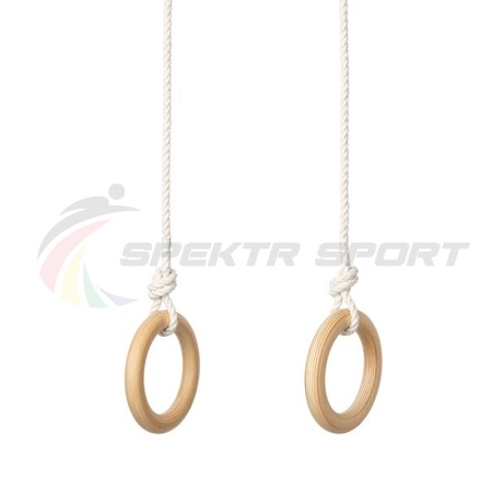 Купить Кольца гимнастические деревянные (фанера 18 мм, покрытие: эмаль, лак или пропитка) в Межгорье 