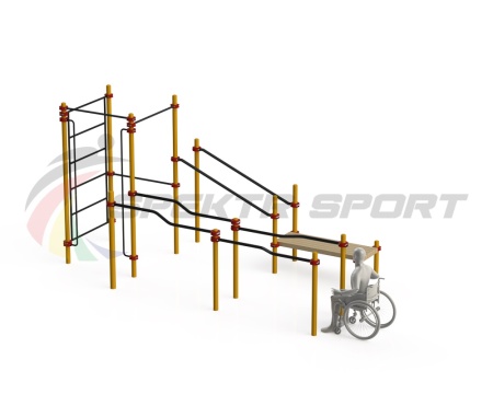 Купить Спортивный комплекс для инвалидов-колясочников WRK-D16_76mm в Межгорье 